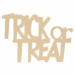 Cheapest 🎁 Woodpeckers Crafts, DIY Unfinished Wood 17" Trick or Treat Cutouts, Pack of 6 🧨